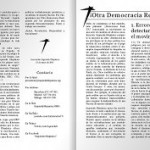 Folleto A4 plegado a doble cara con 4 páginas en total sobre la postura de IH con respecto al 15m, Democracia Real Ya y AcampadaSol