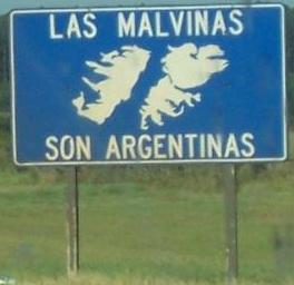 Cartel de Las Malvinas son Argentinas